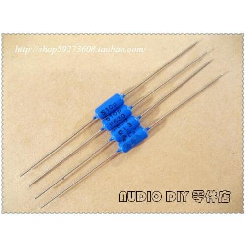 Free shipping. standard KP464 series 560pF / 630V 2% axial tin film capacitor (561)