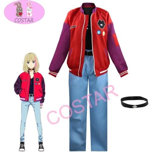 COSTAR Anime WONDER EGG PRIORITY Kawai Rika Cosplay Costume Full Set Halloween Women Costume