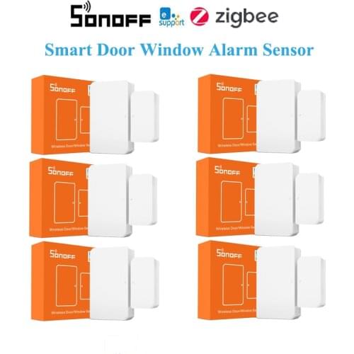 1-30pcs SONOFF Zigbee SNZB-04 Smart Door Window Alarm Sensor Home Security,Support eWelink APP SONOFF ZBBridge Google Home Alexa