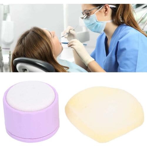 Dental Endo File Clean Stand Holder Sponge Endodontics File Cleaning Sponge Dental Accessory Purple Dentist Tool Washing Case