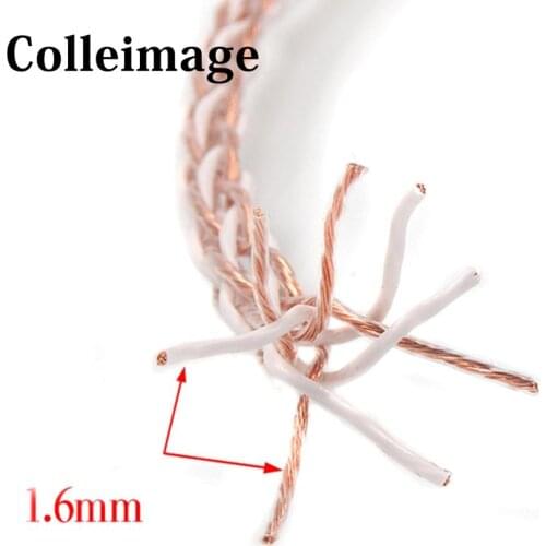 Hifi 24 Cores 12TC High Purity OCC Wire Speaker Cable Power Cord For Speaker Amplifier CD DVD Player Turntable Speaker Wire