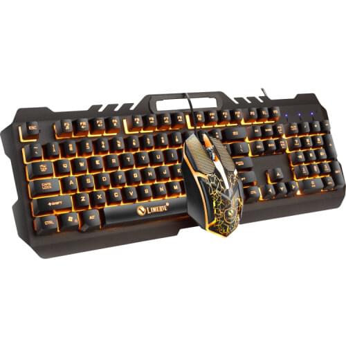 Gaming keyboard and Mouse Wired keyboard with backlight keyboard Gamer kit Silent Gaming Mouse Set For PC Laptop