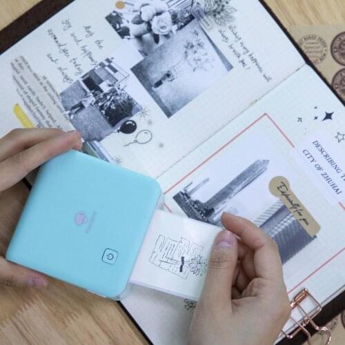 Pocket Printer IOS & Android Phone Mini Printers Transpaprent Paper Wireless M02Pro 300dpi Portable Photos Print