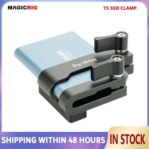 MAGICRIG Mount for Samsung T5 SSD Card Clamp with USB-C Cable Clamp Compatible With MAGICRIG Camera Cage for BMPCC 4K/6K Camera
