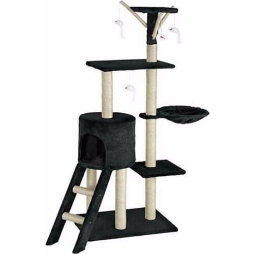 Pet Multifunctional Chair Creative Cube House with Scratching Removable Pad Cushions Pet Activity Cat Tree with Ball