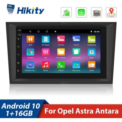 Hikity 2 Din Android Split Screen Car Multimedia Player For Opel Astra J H Vauxhall Vectra Antara Zafira b Corsa Vivaro Meriva