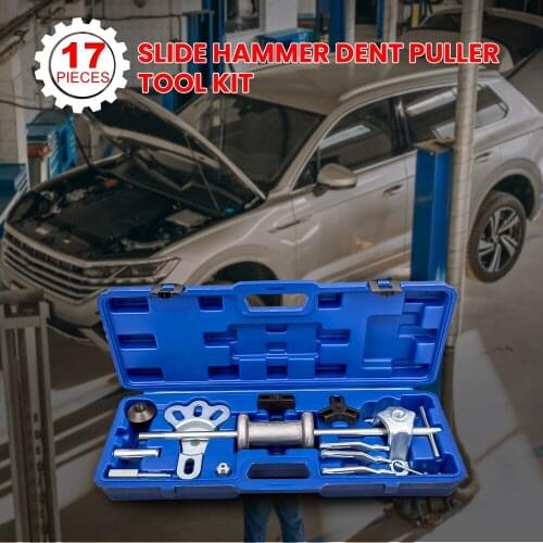 Slide Hammer Dent Puller Tool Kit Auto Body Repair Garage Axle Bearing Hub Tool