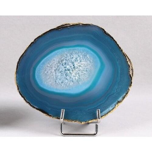 Natural Rock AGATE SLAB Geode Slice Crystal Mineral Coaster Healing high quality Mineral Stone Collection Decor for home DIY hot