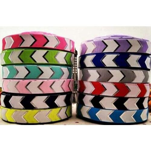 Newly listed 7/8 (22 mm) wave silver 10 yards The printed grosgrain ribbons hair accessories diy bowknot is screen printing