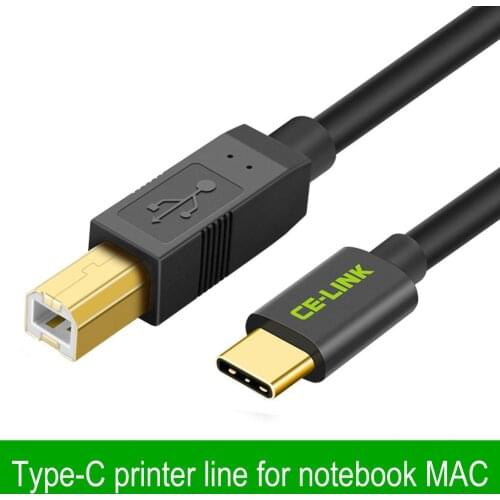Type C Male Connector To USB 2.0 B Type Male Data Cable Adapter For Cell Phone & Printer & Hard Disk