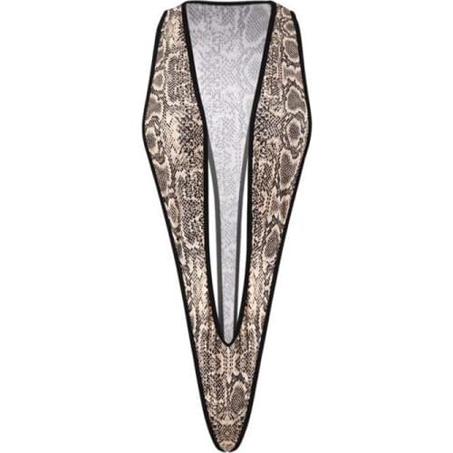 Sexy bikini swimwear women swimsuit one piece biquini bikinis Serpentine V type Hollow out Navel game Thong Nightclub spa Beach