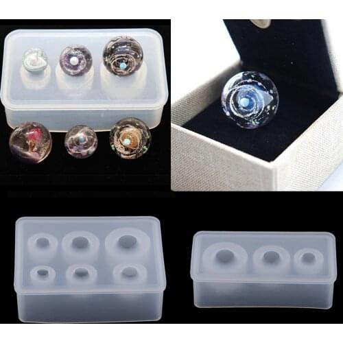 Transparent Silicone Mould Resin Decorative Craft DIY Universe Balls Epoxy Resin Molds for Jewelry Making Mold DIY Tools