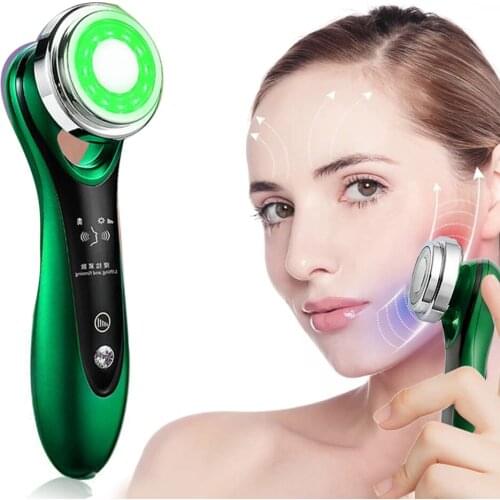 Radio Frequency Face Massager Skin Rejuvenation Mesotherapy LED Facial Lifting Beauty Vibration Wrinkle Removal Skin Care Tools