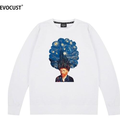 Van Gogh Van Goghing Van Gone Meme Funny Vintage Sweatshirts Hoodies men women unisex Combed Cotton