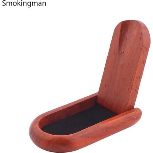 Pipe rack Handmade Solid Sandal Wood Portable Foldable Pipes Rack Holders Tobacco Smoking Pipe Stand/Holder Tool