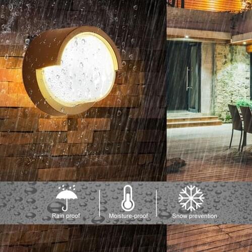 12W 18W LED Wall Lamp Indoor Wall Light Porch Corridor Bedroom Bedside Light Waterproof Outdoor Courtyard Garden Wall Sconce