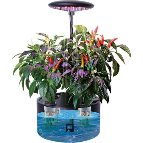 Soilless Cultivation Intelligent Hydroponics Grow System With LED Lights for Planting Vegetables Flower Herb at Home