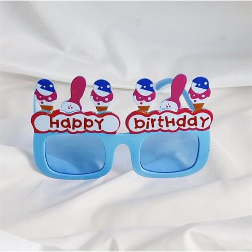 Funny Birthday Party Glasses Birthday Candle Eyeglasses Summer Hawaii Party Sunglasses For Kids Birthday Photobooth Props
