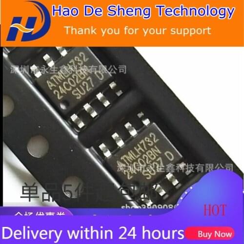 10PCS/LOT AT24C02 24C02 AT24C02BN-SH-T SOP-8 Memory ic NEW ORIGINAL IN STOCK