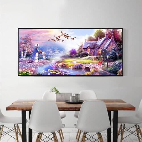 5d Diy Diamond Mosaic Home Decor Diamond Embroidery Scenery Cottage Diamond Painting Cross Stitch Patterns Rhinestones Gift