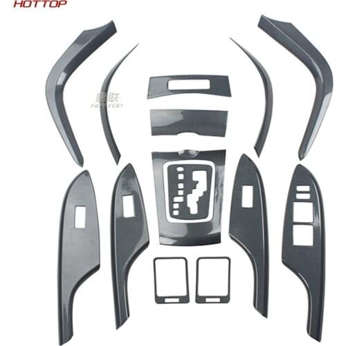 ABS Inner Trims Kit Decorator Set Cover Trim Frame For Toyota Corolla 2007-2013 AT Automatic Catch 14pcs