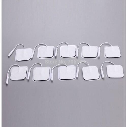 Free Shipping 30pcs/lot(15 pairs) 4*4cm Tens Electrode Pads for Slimming Massage Digital Therapy Machine Massager