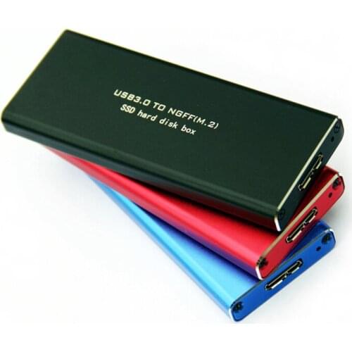 BTBcoin HDD Enclosure M.2 USB Case M.2 SSD USB Adapter Hard Drive Enclosure USB3.0 to M2 NGFF SATA-Bus SSD Box SSD External Case