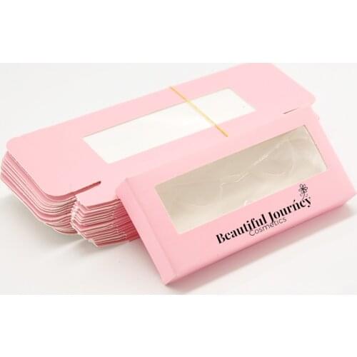 Wholesale paper eyelash packaging box lashes boxes packaging custom logo mink eyelashes faux cils makeup paper case bulk vendors