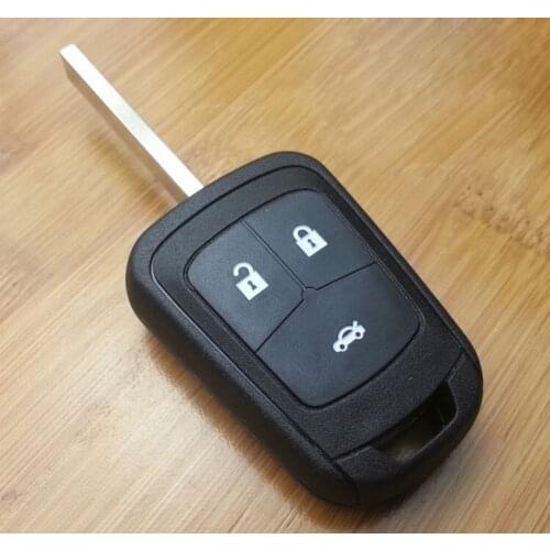 3 Buttons Remote Key Shell Case For Chevrolet Aveo HU100 Uncut Blade Car Alarm Housing Keyless Entry Fob Key Cover(With Logo)