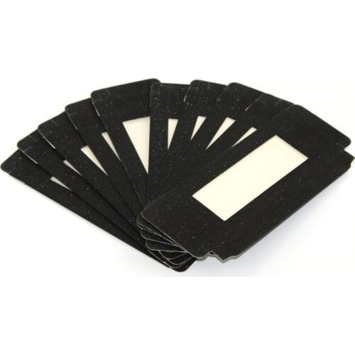 Damepapil Black Glitter Paper Rectangle Shape Eyelash Boxes Wholesale Various Color Lash Case Custom Lash Boxes Packaging Bulk