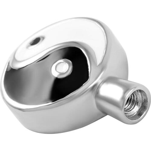 IJD9263 ''Yin and Yang Cubic Zirconia" Casket Stainless Steel Cremation for Ashes Memorial Necklace for Men and Women Jewelry