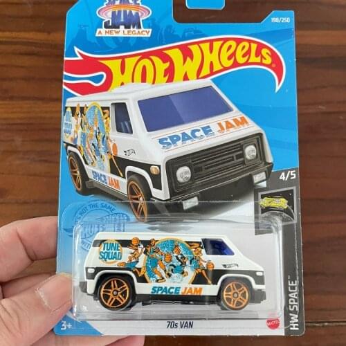 2021-198 Hot Wheels Cars SPACE JAM 70s VAN 1/64 Metal Diecast Model Collection Toy Vehicles