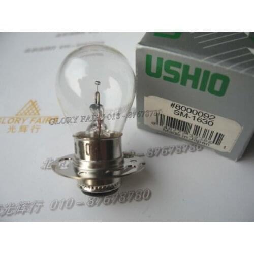 2pcs,USHIO #8000092 SM-1630 6.5V 2.75A bulb,To Bausch & Lomb microscope SM1630 lamp,Free shipping