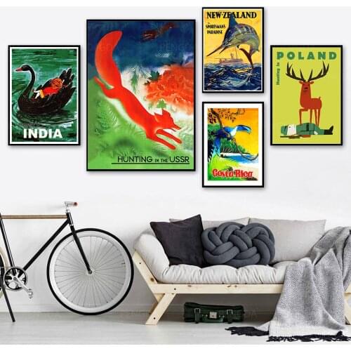 Modular Hd Prints Abstract Pictures Home Decoration Animal Painting Canvas Poster Landscape No Frame Wall Art For Living Room