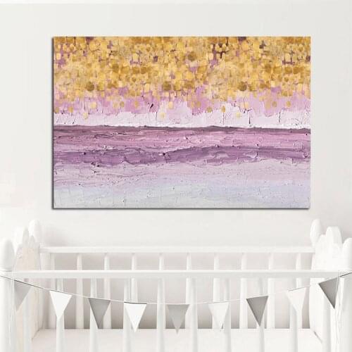 Abstract Pink Gold Posters And Prints Canvas Painting Nordic Modern Scandinavian Nursery Wall Picture for Living Room Home Decor