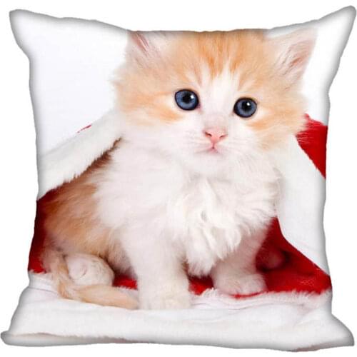 Custom Pillowcase lovely Cat 02 Zipper Pillow Cover 35X35,45X45,60X60cm(Two Sides) Print Your Pictures Pillow Cases