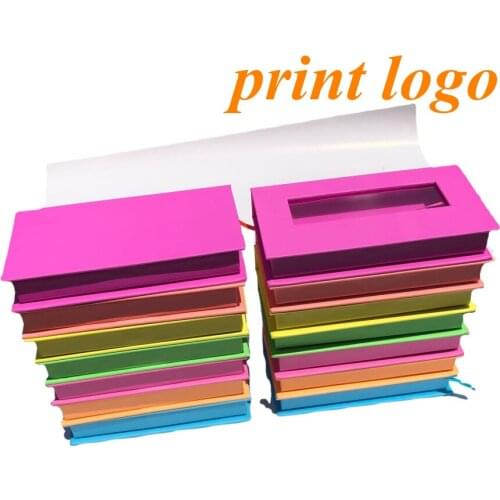 Mink Lashes Wholesale Vendor Makeup False Eyelash In Bulk Lash Packaging Boxes color lash box Bulk Mink Eyelashes 25mm