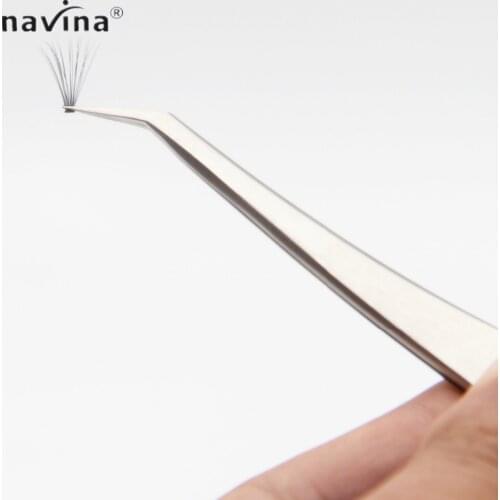 NAVINA Pro Flase Eyelash Tweezer Safe Anti-static Stainless Steel Tweezers Watch Repair Maintenance Eyelash Extension Tools