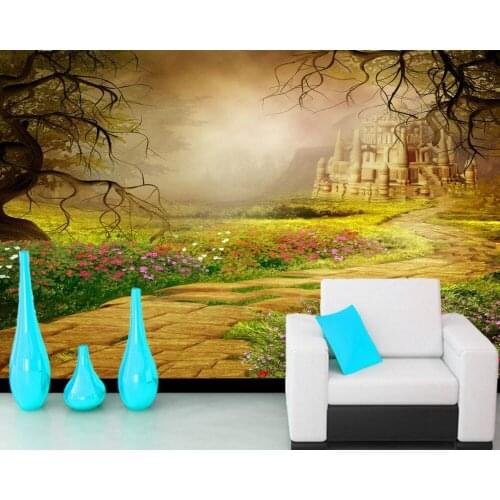 Custom 3D wallpaper, Fantasy princess castle landscape mural for living room hotel KTV background home decoration wallpaper