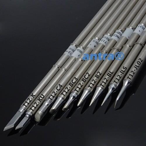 Solder Iron Tips T12 SeriesT12-ILS K KU C4 BC3 BC2 BL B2 JL02 Soldering Iron Tips Quick Heating T12 soldering station iron Tips