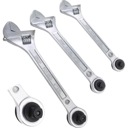 Monkey Wrench Handle Adjustable Spanner Adjustable Wrench-Quick Release Ratchet Wrench Fast Wrench Pipe Wrench Repair Too