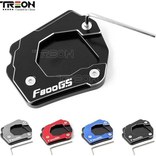 Pcr Motorcycle Kickstand Foot Side Stand Enlarger Plate Kickstand Enlarge For BMW F800GS 2008-2016 2017 2018 2019 （Size 51*51MM