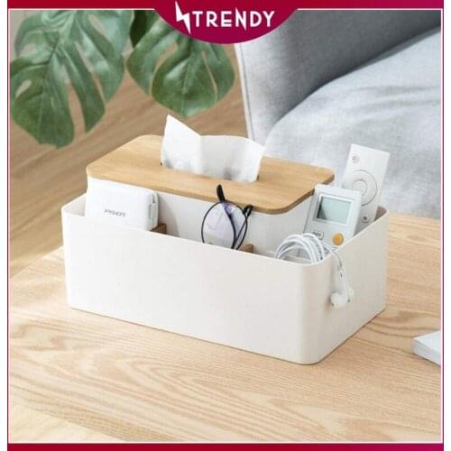 Sunshine Xiaomi Tissue Box Holder Remote Control Cosmetic Makeup Storage Box Desktop Storage Case Storage Box Wood Cove