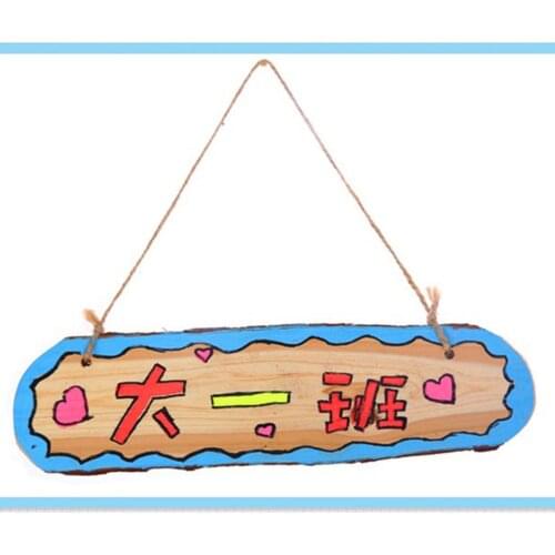 Vintage Wooden Hanging Plaque Blank Door Sign Board Nautical Outdoor Plaque for Door Wall DIY Home Coffe Shop Decor