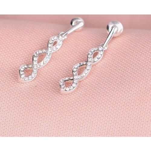 Copper alloy plating thick earrings for womens long earrings