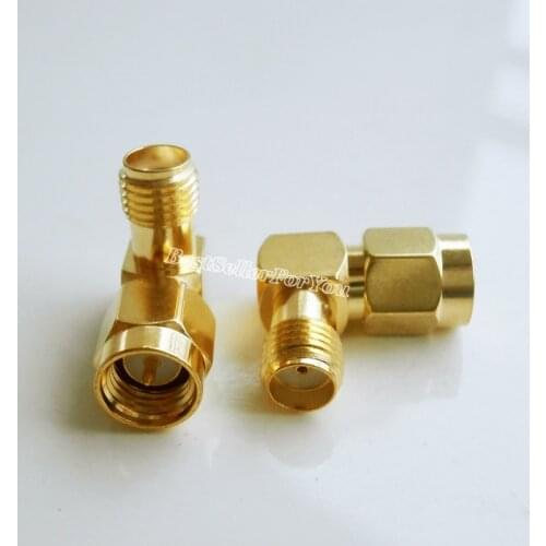 10Pcs SMA Male To SMA Female Jack RF Adapter Connector Plug 90 Degree Right Angle