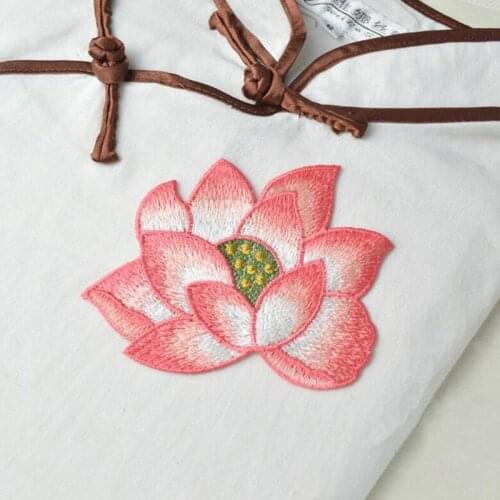 13*9cm parches bordados flores patch Embroidered garment Appliques sew On Patches Clothes cheongsam wedding dress Accessory