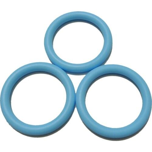 30pcs Sky Blue Silicone Pacifier Dummy Ring MAM Adapter Food Grade Silicone Inner Diameter 21mm