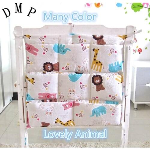 Promotion! Cartoon Baby Storage Bag,Free Shipping,Baby Cribs Bedding Sets,Storage Hanging Bags for Baby Bed