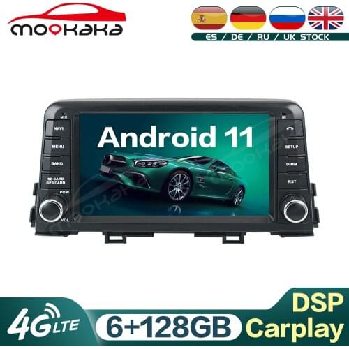For Kia Morning 2016+ Android 11 6G+128GB Car Multimedia DVD Player Auto Radio GPS Navigation Audio Stereo Head Unit Carplay DSP